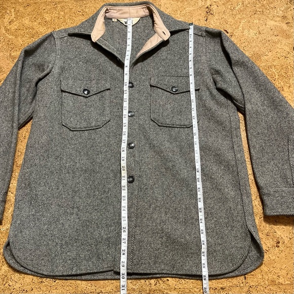 Woolrich Vintage Unisex Textured Wool Button Shirt Jacket Sz M - Picture 11 of 14